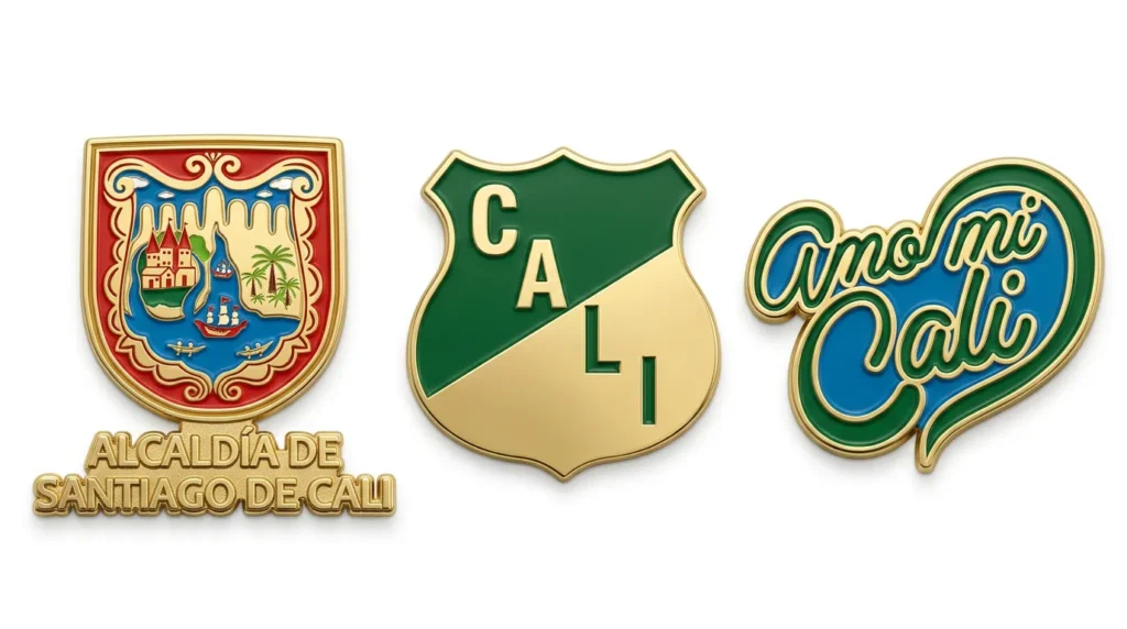 Pines Cali personalizados con logo de empresa, Valle del Cauca